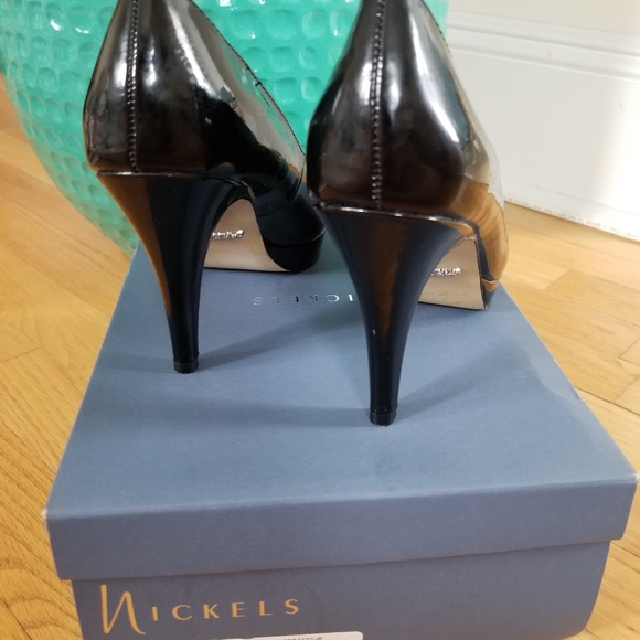 ⚠️ Sexy! Black 5" platform heels from Nickels - Picture 5 of 12